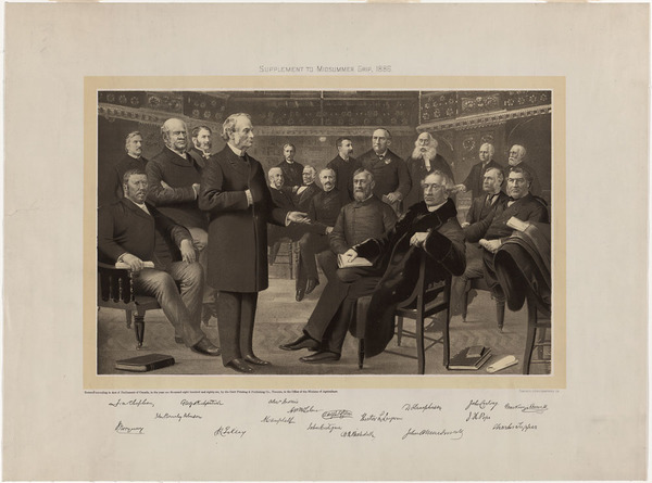 Titre original&nbsp;:  MIKAN 3007728 MIKAN 3007728: Liberal-Conservative Federal Cabinet, 1886. 1886 [133 KB, 1000 X 742]