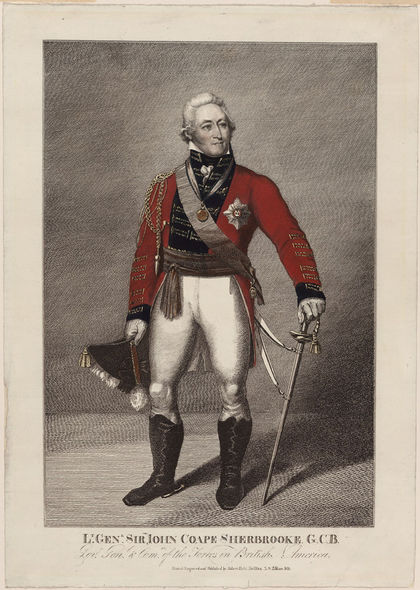 Titre original&nbsp;:  Lt. Genl. Sir John Coape Sherbrooke. G.C.B. 