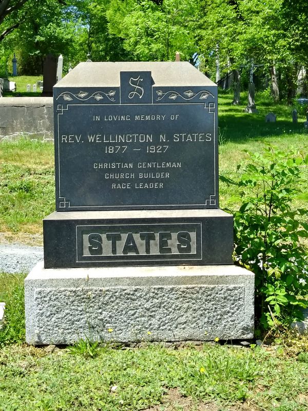 Original title:  Grave of Wellington Ney States - Dartmouth Public Cemetery, Nova Scotia.
Image from findagrave.com, added by Glynis Mullen.