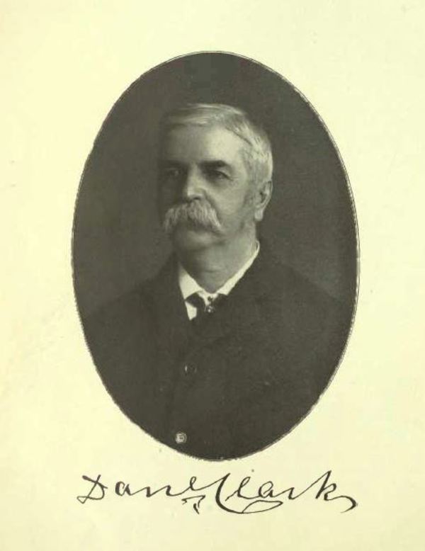 Titre original&nbsp;:  Daniel Clark. From: Commemorative biographical record of the county of York, Ontario: containing biographical sketches of prominent and representative citizens and many of the early settled families by J.H. Beers & Co, 1907. https://archive.org/details/recordcountyyork00beeruoft/page/n4 