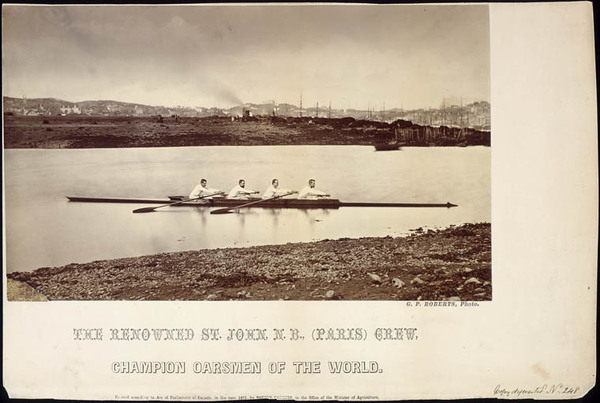 Original title:  The renowned "Paris" crew, Champion Oarsmen of the World. 