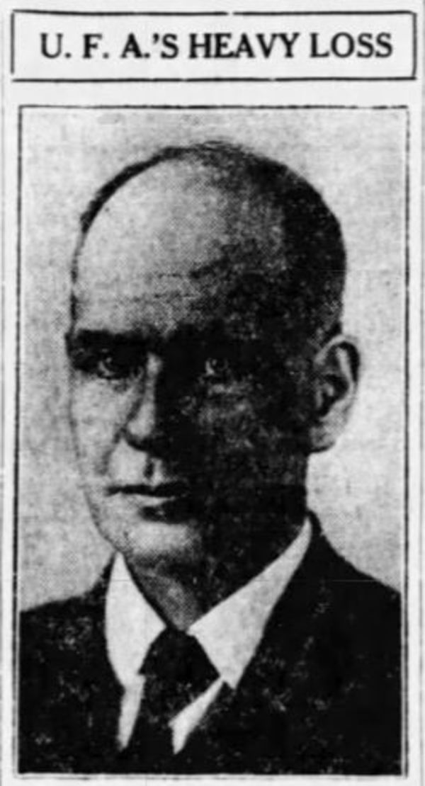 Titre original&nbsp;:  Percival Baker. From the Edmonton Journal, 20 July 1921, page 1.