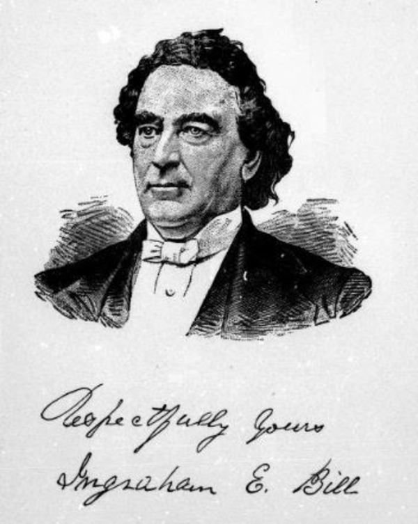 Original title:  Ingraham E. Bill. From: "Fifty years with the Baptist ministers and churches of the Maritime Provinces of Canada" by Bill, I. E. (Ingraham E.), 1805-1891. Publication date: 1880. https://archive.org/details/cihm_00137b