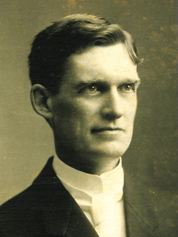 Original title:  Dr. Samuel Napier Robertson, ca. 1912. detail view of Prince of Wales College Debating Society, 1912-1913. photographer unknown. 
Courtesy: University of Prince Edward Island Robertson Library. University Archives & Special Collections (Prince of Wales College -- Photographs -- Item no. 11/1)