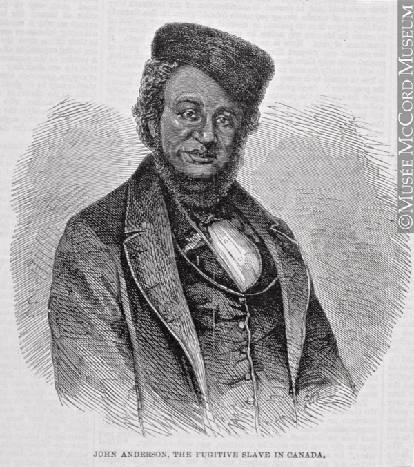 Titre original&nbsp;:  Print John Anderson, the fugitive slave in Canada, 1861 Forbes 1861, 19th century Ink on newsprint 20.4 x 24.3 cm M994X.5.185 © McCord Museum Keywords: 