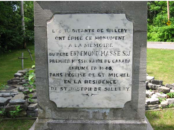 Titre original&nbsp;:  Monument du Père Énemond Masse | Le Québec, une histoire de famille