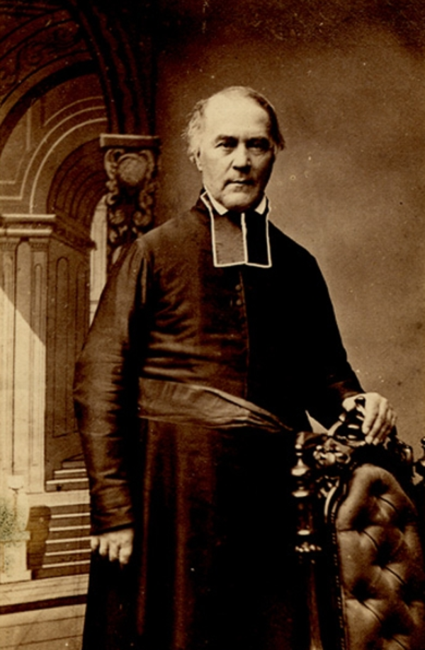 Original title:    Description Louis Proulx, secular priest, educator, writer, parish priest, and vicar general Date c.1861 Source This image is available from the Bibliothèque et Archives nationales du Québec under the reference number P560,S2,D1,P1064 This tag does not indicate the copyright status of the attached work. A normal copyright tag is still required. See Commons:Licensing for more information. Boarisch | Česky | Deutsch | Zazaki | English | فارسی | Suomi | Français | हिन्दी | Magyar | Македонски | Nederlands | Português | Русский | Tiếng Việt | +/− Author Livernois Artiste Photographe

