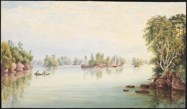 Original title:  Les Mille-Îles près de Gananoque. 