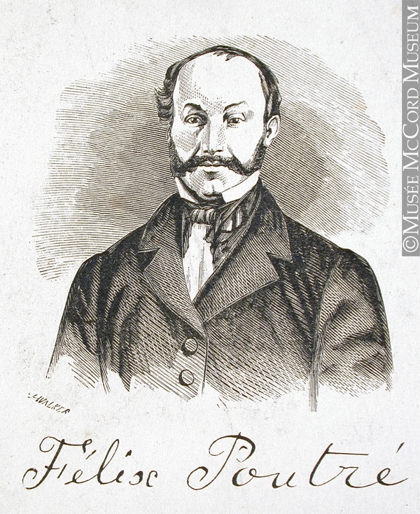 Titre original&nbsp;:  Engraving Portrait of Félix Poutré John Henry Walker (1831-1899) 1850-1885, 19th century Ink on paper on supporting paper - Wood engraving 11.4 x 10 cm Gift of Mr. David Ross McCord M930.50.7.12 © McCord Museum Keywords:  male (26812) , portrait (53878) , Print (10661)