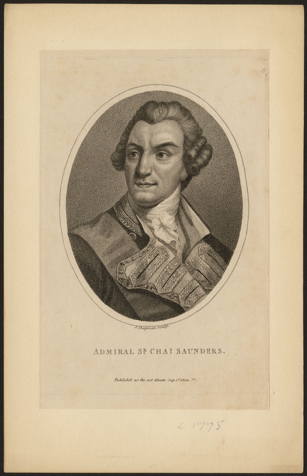 Titre original&nbsp;:  Admiral Sir Charles Saunders. 